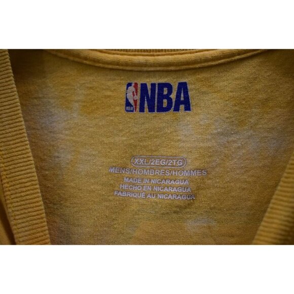 Men's NBA Los Angeles Lakers LeBron James Bleach Dye T-shirt Size XXL - Picture 3 of 5
